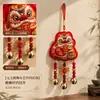 Año Nuevo León Despertando Bolsa de la Suerte Adorno de Campana Estilo Chino Bordado Festival de Primavera Entrada Coche Colgante Pequeño Artículos de Año Nuevo Regalos Puesto Callejero