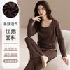 En StockPijama de Mujer Falso de Dos Piezas (Algodón del Fabricante) Nuevo Modelo de Otoño de Manga Larga, Pieza Única al por Mayor con Envío Gratis