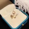 Set de Cobre 2022 Anillo de Dedo de Personalidad Simple Anillo Abierto de Flor de Tulipán Tendencia de Moda Combinable Anillo Chapado en Oro Real