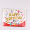 Conjunto de Feliz Aniversário de 16 polegadas Balão de Filme de Alumínio Macaron Gradiente Cor Conjunto de Vestido de Aniversário Balão de Atmosfera