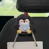 Gancho de Carro de Pinguim Fofo Gancho para Carro Gancho de Armazenamento Interno do Carro Gancho de Armazenamento na Fileira Traseira do Banco do Carro Feminino