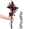 Palo retorcido de Halloween Espina de rosa gótica Paquete de materiales DIY Varita mágica brillante creativa