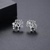 Pendientes de ramita Jinse, pendientes de circonita de latón, exquisitos pendientes de hada Super Flash, joyería de moda coreana para mujeres, venta al por mayor