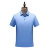 Polo de Seda de Hielo de Tacto Frío Sin Costuras Logotipo Personalizado Ropa de Trabajo Camiseta de Solapa de Manga Corta Camisa Cultural Publicitaria para Hombre Transpirable