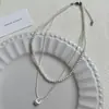 Collar de Doble Capa Perla Fragante Dulce Pequeña para Mujer, Simple Elegante, Collar Apilado, Accesorios de Cadena para Clavícula de Gama Alta de Nicho