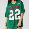 Top de Verano 2026 para Mujer de Manga Corta Estampado de Letras Bandera de Argentina Top Verde Camiseta del Mundial