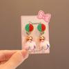 Clip para oreja para niños Nuevo estilo luminoso lindo caricatura agujero para la oreja Pendientes de princesa pendientes personalizados accesorios para pendientes de niña
