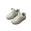 Zapatos Blancos para Niños 2026 Otoño Nuevo Estilo Moda Casual Zapatos de Tabla para Niñas Antideslizantes Resistentes al Desgaste Superficie de Cuero Zapatos Deportivos para Niños