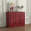 Aparador de Madeira Maciça Armário Doméstico Armário de Armazenamento Simples Moderno Aparador para Casa de Autoconstrução Armário de Hall Armário de Altar Placa Ecológica