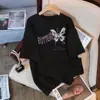 Camiseta Branca de Algodão Puro Manga Curta Estilo Retrô Americano para Mulheres Verão 2025 Nova Camiseta de Verão Solta Tamanho Grande Top