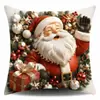 Novas Capas de Almofada de Natal, Fronhas de Natal, Capas de Almofada para Sofá, Capas de Almofada Decorativas para Casa de Férias, Atacado Transfronteiriço