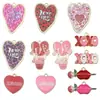 Día de San Valentín transfronterizo gota de aceite rosa AMOR amor globo de aire caliente colgante amantes cuerda de mano creativa bolsa accesorios de joyería