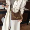 Bolso de Axila Retro Mate Melanoid para Mujer 2026 Nuevo Otoño Versátil Bolso Cruzado de un Solo Hombro de Mano Bolso Dumpling