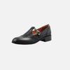 Zapatos Mary Jane de Estilo Brogue Británico Calados de Cuero Genuino Completo Primavera 2024 Tacón Bajo Punta Redonda Recortes Hebilla de Piel Vacuna Flats para Mujer