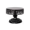 Adereços de mesa de casamento de estilo europeu Prato de bolo redondo Ferro Prateleira de bolo alto Prato de frutas Bandeja de lanche