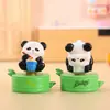 Nueva caja ciega giratoria de pandas, con adorables figuras de pandas, juguetes coleccionables de moda y lindos adornos de escritorio, disponibles para venta al por mayor