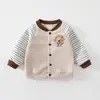 Chaqueta de Bebé Otoño 2026 Estilo Nuevo Niños y Niñas Cárdigan de Béisbol Chaqueta Superior Ropa de Abrigo de Otoño para Niños