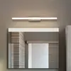Luz de espelho LED frontal, simples e moderna, espelho de maquiagem à prova d'água e antiembaçante de aço inoxidável, luz de banheiro, Guangdong, outros