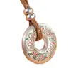 Collar con Colgante de Paz Linglang Cadena Larga para Suéter para Hombres y Mujeres, Estilo Étnico, Prosperidad, Nuevo Estilo Chino, Collar de Buena Suerte, Accesorio de Colgante para Mujer