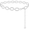 Joyería Europea y Americana Punk Hip Hop Cadena Corporal de Aro Metálico de una Sola Capa Temperamento Retro Geométrico de Círculo de Nicho Cadena para la Cintura para Mujeres