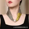 Novo Lenço de Seda Magnético Elegante e Estiloso Estilo Nacional Primavera, Verão e Outono Lenço Decorativo Fino Lenço de Pescoço Sedoso e Confortável