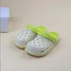 Zuecos para Mujer para Uso en Exteriores, Antideslizantes, de Suela Gruesa, Adecuados para Enfermeras, de Punta Cerrada, Casuales, Modernos, con Bloques de Color, Sandalias de EVA con Suela Suave