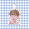 Etiqueta de Bagagem Park Ji-Hyun Pingente para Mala Mochila Tag Decorativo com Corrente Pendurada Mercadoria Mesmo Estilo