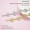 Joyería transfronteriza europea y americana, cadena de cintura hueca floral vintage para mujer, cadena corporal para chicas sexys, accesorio de cadena para vestidos y cintura