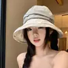 Sombrero plegable casual con pliegues para mujer, Primavera y Verano, Ligero, Transpirable, Ala ancha, Adelgazante del rostro, Protección solar, Sombrero de pescador