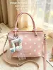 Bolsa Saco Estilo Doce Feminino com Laço e Bolinhas Bolsa de Mão Feminina 2026 Nova Moda de Verão Bolsa Transversal Versátil