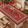 Mantel de silicona, impermeable y a prueba de aceite, mantel sin lavado, rojo de Año Nuevo, mantel para la Fiesta de la Primavera, resistente al calor, mantel para mesa de centro de Navidad