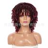 Europa, América y África Peluca Transfronteriza Rizada Hueca en Rollo Peluca Dreadlock Fibra Química Corta Rollo Pequeño Trenza Sucia Tocado