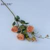 Concubina imperial de várias cabeças rosa flor de casamento simulação 5 rosas arranjo de flores de auditório decoração foto flor artificial atacado