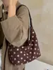 2026 Bolso Tote Nuevo Estilo Coreano de Lunares, Gran Capacidad, Bolso Chic de Moda Vintage, Bolso Casual para el Día a Día, Hombro o Axila
