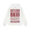 Moletom com Capuz Estilo Americano 2025 Estampa Patchwork com Logo Grande para Homens e Mulheres, Novo Estilo Outono e Inverno Casal Jaqueta Solta