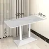 Restaurante de comida rápida, cafetería escolar, mesa de comedor de pizarra, local comercial de té de leche, área de descanso para el servicio de restaurante, mesas y sillas de reunión rectangulares y pequeñas redondas