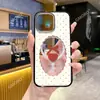 Funda de Teléfono Simple Estilo Ins con Corazones y Lunares para iPhone 17 Acrílico Transparente 16 Apple 15 Funda Magnética Magsafe