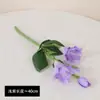 Flores de gladiolo artificiales de 3 cabezas y tallo corto para decoraciones de boda, decoración de sala de estar, arreglos florales artificiales y materiales de diseño floral al por mayor
