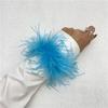 Anillo de plumas de avestruz de 22 colores transfronterizo pulsera de plumas de Amazon pulsera para la muñeca joyería juguete tocado pulsera