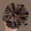 Otoño Invierno Estilo Coreano Cuadros Lazo para el Pelo de Intestino Grande Mujer 2026 Nuevo Gama Alta Súper Grande Cuerda para Moño Flor en la Cabeza Accesorios para el Cabello