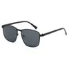Gafas de Sol Metálicas Estilo Nuevo Business Casual Gafas de Sol Transfronterizas Europeas y Americanas para Conducir y Protección UV para Hombres