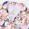 Comercio Exterior Transfronterizo Pijamas de Estilo Europeo y Americano para Halloween Cardigan Estampado Conjunto de Shorts de Manga Corta Ropa de Casa Cómoda y Transpirable Venta al por Mayor