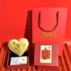Popular Oro Puro 999 Exquisito de Gama Alta de Shuibei Regalo del Día de San Valentín Chino Declaración de Amor Regalo de Amor para Amigos Hombres y Mujeres Venta al por Mayor