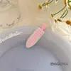 Presilha de Cabelo Quadrada Doce e Fofa Sem Costura com Laço para Meninas, Presilha para Franja Lateral, Grampo, Acessório de Cabelo
