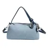 2026 Nuevo Estilo Coreano Bolso de Mano Boston de Mezclilla Tipo Almohada Nicho Versátil Casual Bolso de Hombro Cruzado para Mujer