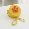 Bolsita Pequeña Linda de Verano para Niños Bolso Nuevo para Mujer Celebración en Línea Monedero de Moda Bolso de Paja Bolso Cruzado de Viaje para Bebé Moderno