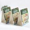 Tarjetas de Exhibición de Escritorio Publicitarias Personalizadas para Promoción de Tabaco y Alcohol Señal de Mesa para Eventos de Supermercado Tarjeta de Mesa Tarjeta de Mesa Triangular Personalización