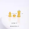 Accesorios DIY de Oro Arena de Larga Duración de Color Fuerte con Colgante de Broche Universal Tachonado de Diamantes, Calabaza, Separador de Flor de Cuatro Hojas, Pulsera y Colgante para Joyería