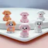 Micro gravata borboleta fofa tridimensional filhote de cachorro ao vivo quente caixa surpresa joia decoração DIY enfeites de carro acessórios de resina
