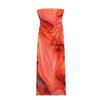 Transfronterizo Verano Y2K Nuevo Vestido de Moda para Mujer Estilo Europeo y Americano Tubo de Tirantes Cintura Alta Estampado F69597